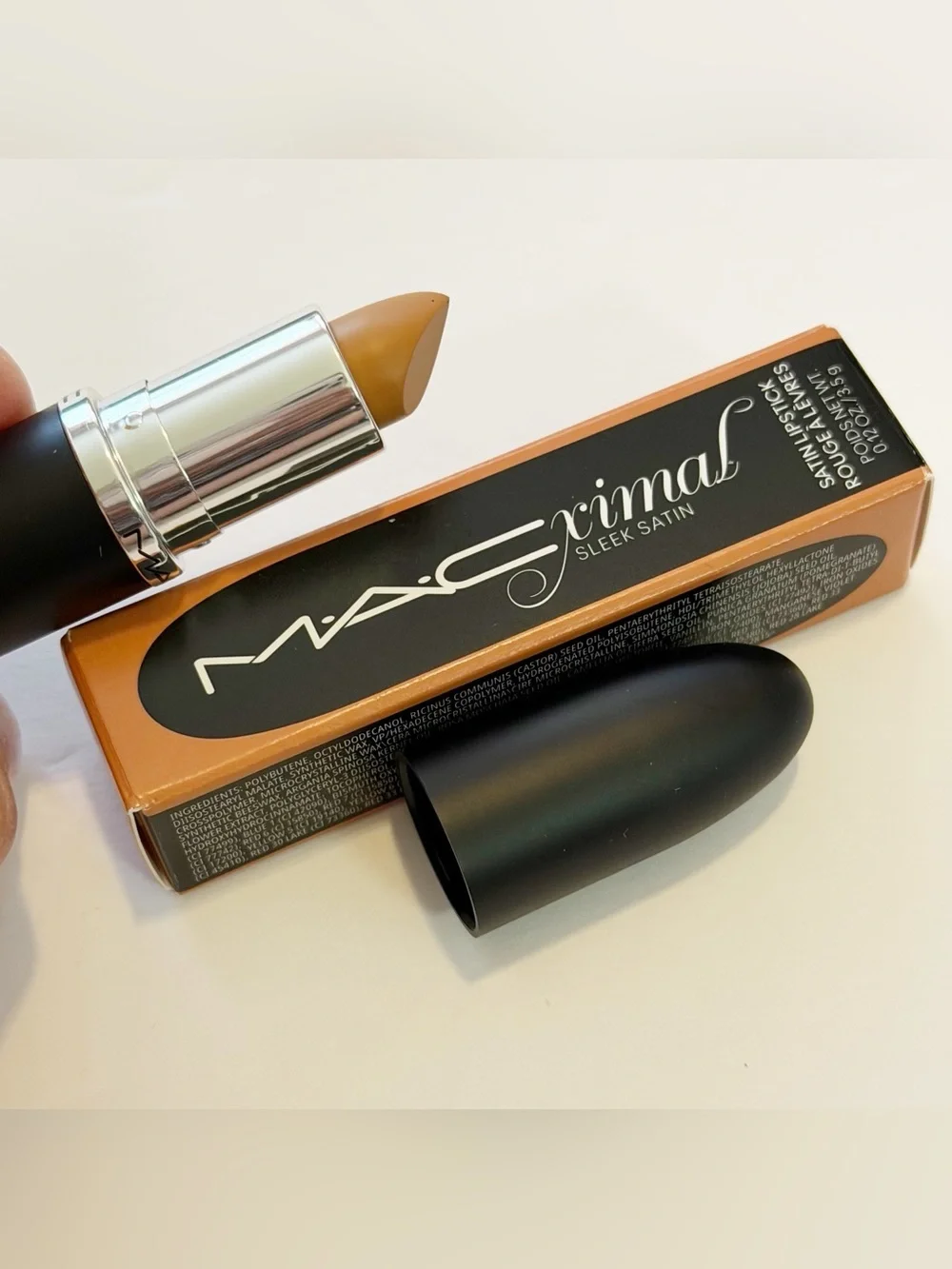 MAC Macximal Sleek Satin Lipstick 804 CALL IT COZY 0.12 oz Full Size NEW IN BOX